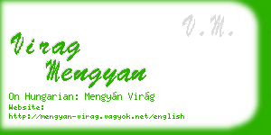 virag mengyan business card